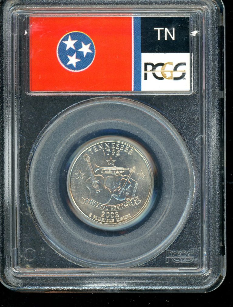 2002-P Tennessee Statehood Quarter MS68 PCGS Certified Coin
