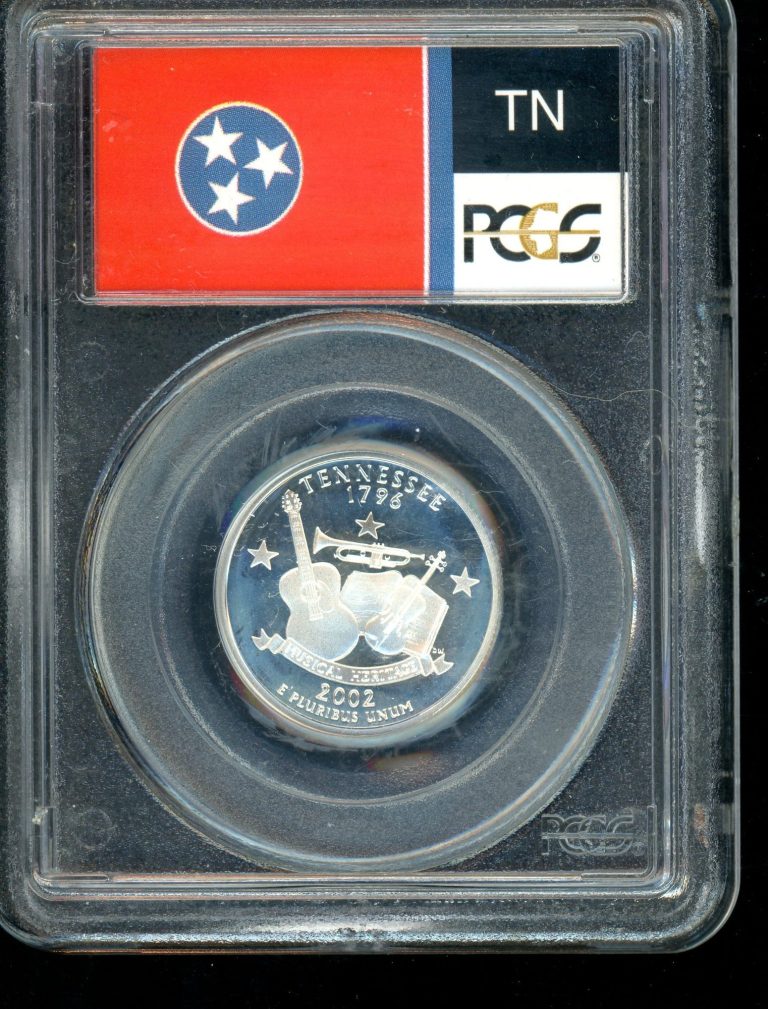 2002-S Tennessee Statehood Quarter Silver Proof PR69 DCAM PCGS Certified Coin