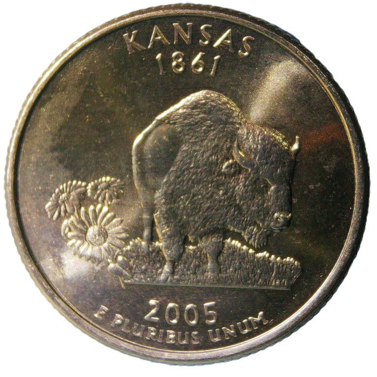 2005-D Kansas State Premium State Quarter BU/MS++ – Uncirculated Clad 25C