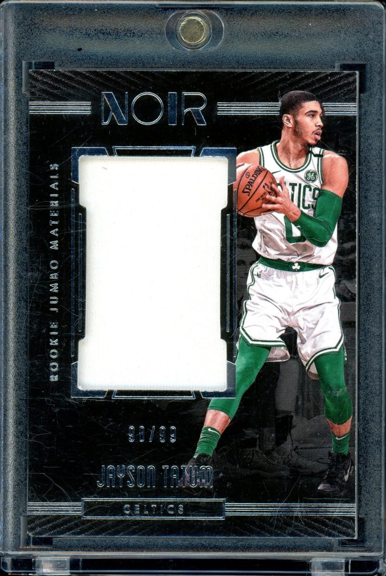 Add this rare Jayson Tatum rookie patch to your collection today—cards like this don’t stay available for long.