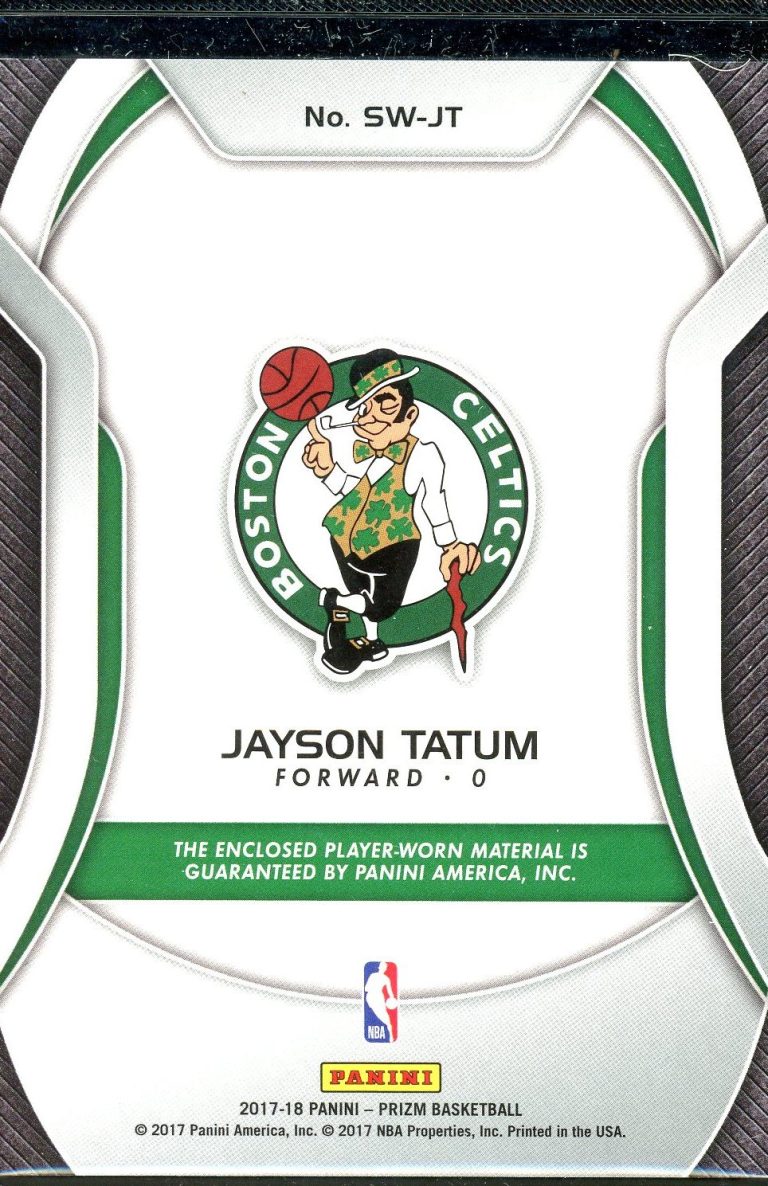 Add this rare Jayson Tatum rookie patch to your collection today—cards like this don’t stay available for long.