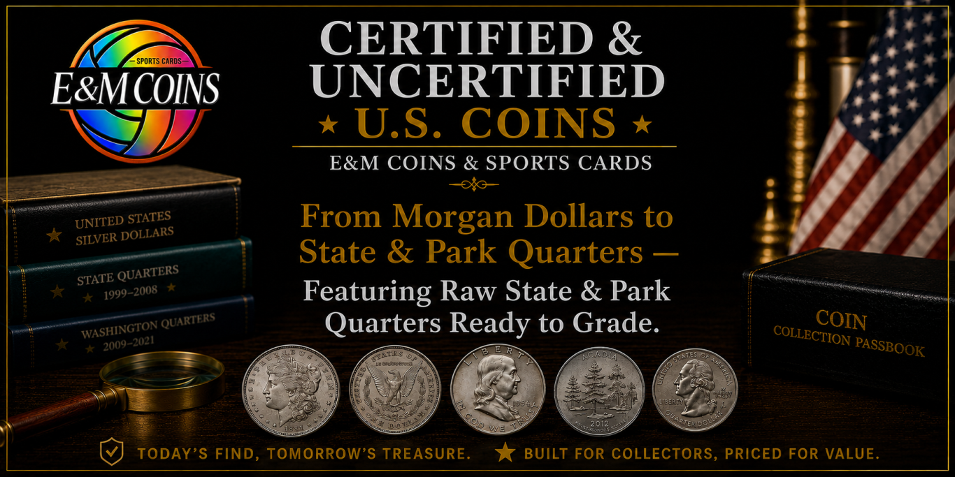 Certified U.S. Coins – PCGS & NGC Graded Morgan Dollars, Franklin Halves, State & Park Quarters